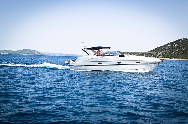 Speedboat on Lake